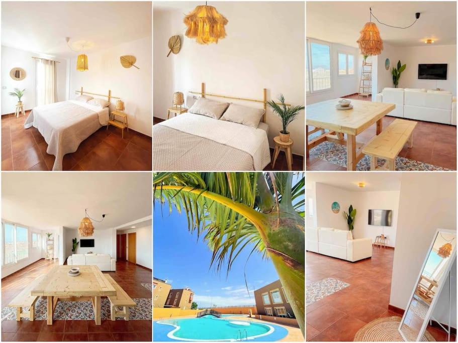 Apartamento Casa Bamboo Corralejo, Espacioso, Piscina Y Parking Luaran gambar